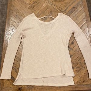 Tan Long Sleeved Top